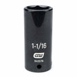 Gearwrench 84557N 1/2" Drive 6 Point Deep Impact SAE Socket 1-1/16"