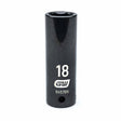 Gearwrench 84576N 1/2" Drive 6 Point Deep Impact Metric Socket 18mm