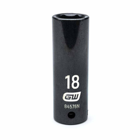 Gearwrench 84576N 1/2" Drive 6 Point Deep Impact Metric Socket 18mm