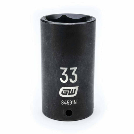Gearwrench 84591N 1/2" Drive 6 Point Deep Impact Metric Socket 33mm