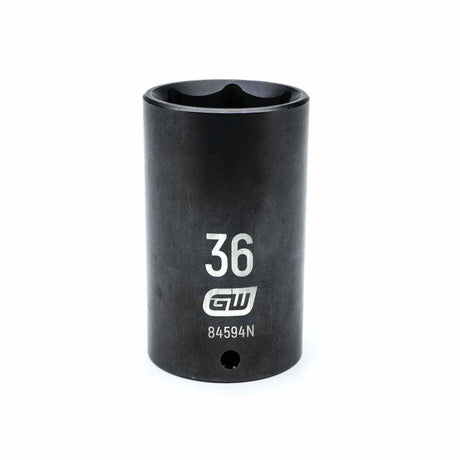 Gearwrench 84594N 1/2" Drive 6 Point Deep Impact Metric Socket 36mm