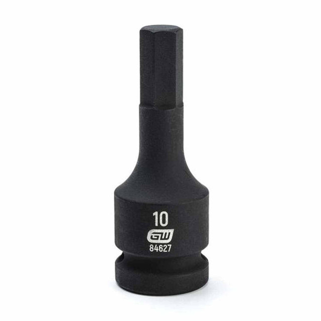 Gearwrench 84627 1/2" Drive Hex Bit Impact Metric Socket 10mm