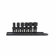 Gearwrench 84904 6 Pc. 1/4" Drive 6 Point Standard Universal Impact SAE Socket Set