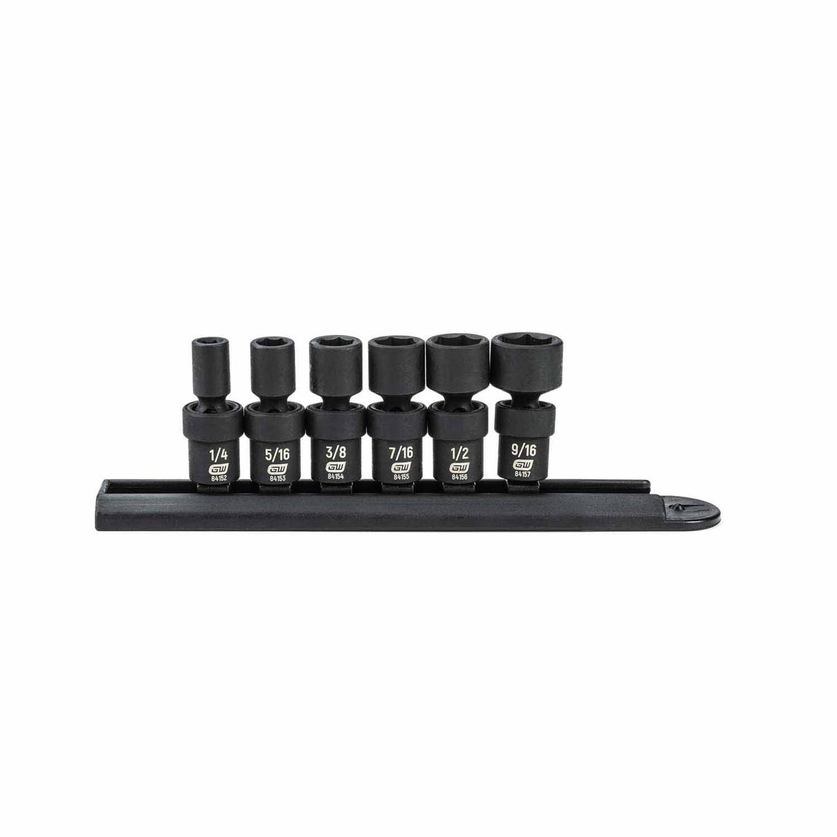 Gearwrench 84904 6 Pc. 1/4" Drive 6 Point Standard Universal Impact SAE Socket Set