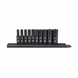 Gearwrench 84908 10 Pc. 1/4" Drive 6 Point Deep Impact SAE Socket Set