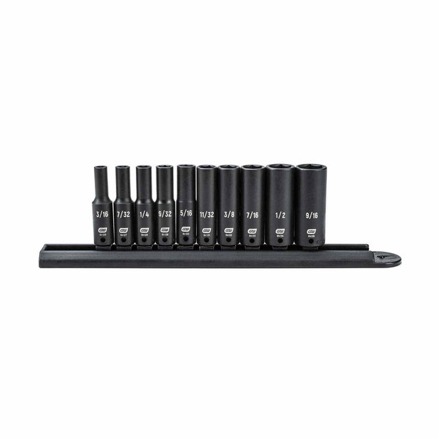 Gearwrench 84908 10 Pc. 1/4" Drive 6 Point Deep Impact SAE Socket Set
