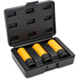 GearWrench 84946 3 Pc. 1/2" Drive High-Strength Wheel Protector Impact Metric Socket Set
