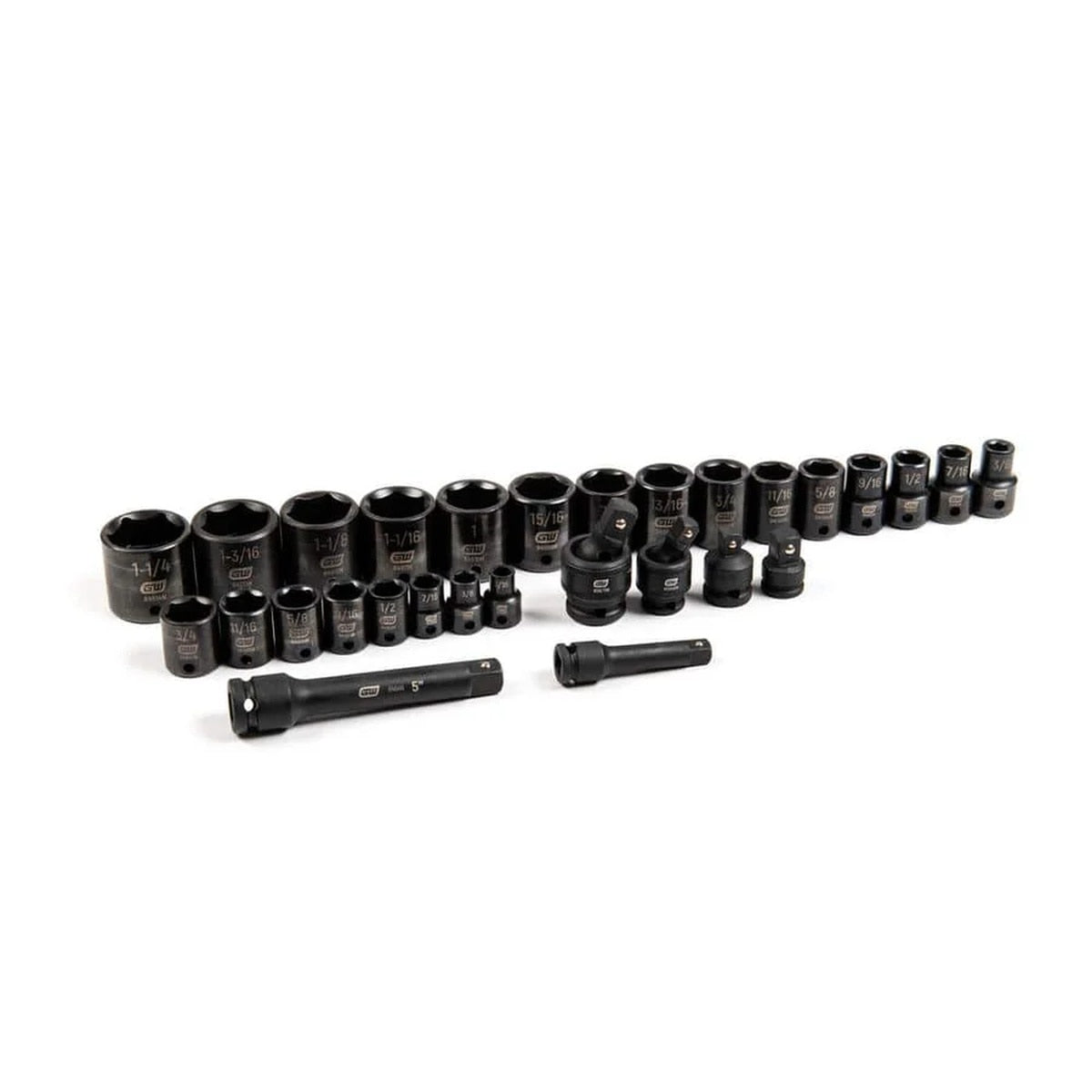 29-Piece SAE 3/8 in. and 1/2 in. Impact Socket Tray Set (29 Piece Set) - 2