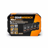 GearWrench 86070 5 Pc. 1/2" Drive Bolt Biter Deep Extraction Socket Set - 3