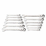 GearWrench 86727 12 Pc. 90-Tooth 12 Point Flex Head Ratcheting Combination Metric Wrench Set - 2