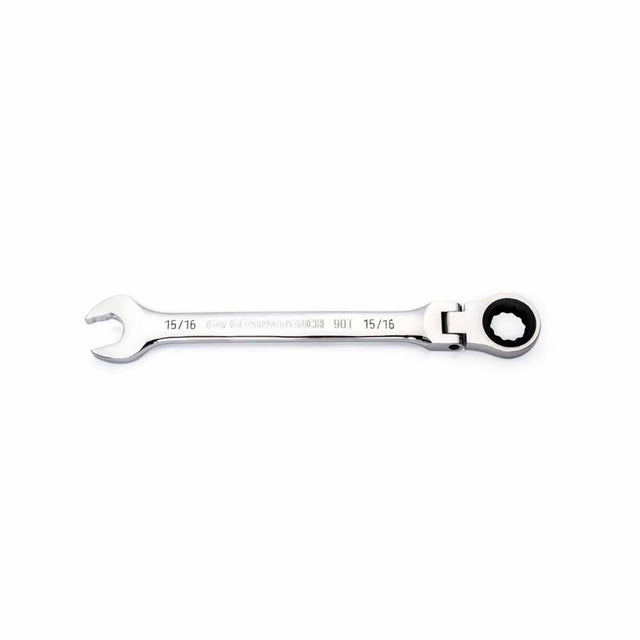 GearWrench 86752 15/16" 90-Tooth 12 Point Flex Head Ratcheting Combination Wrench