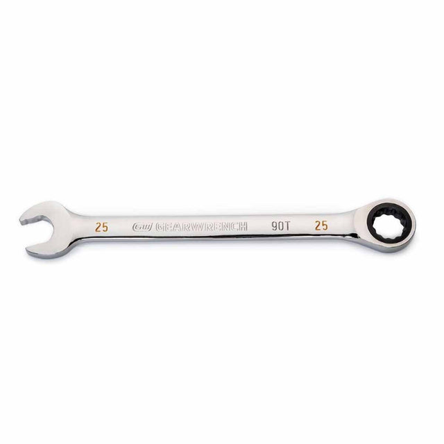 GearWrench 86925 25mm 90-Tooth 12 Point Ratcheting Combination Wrench