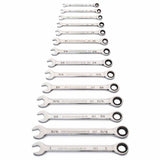 GearWrench 86959 14 Pc. 90-Tooth 12 Point SAE Combination Ratcheting Wrench Set - 5