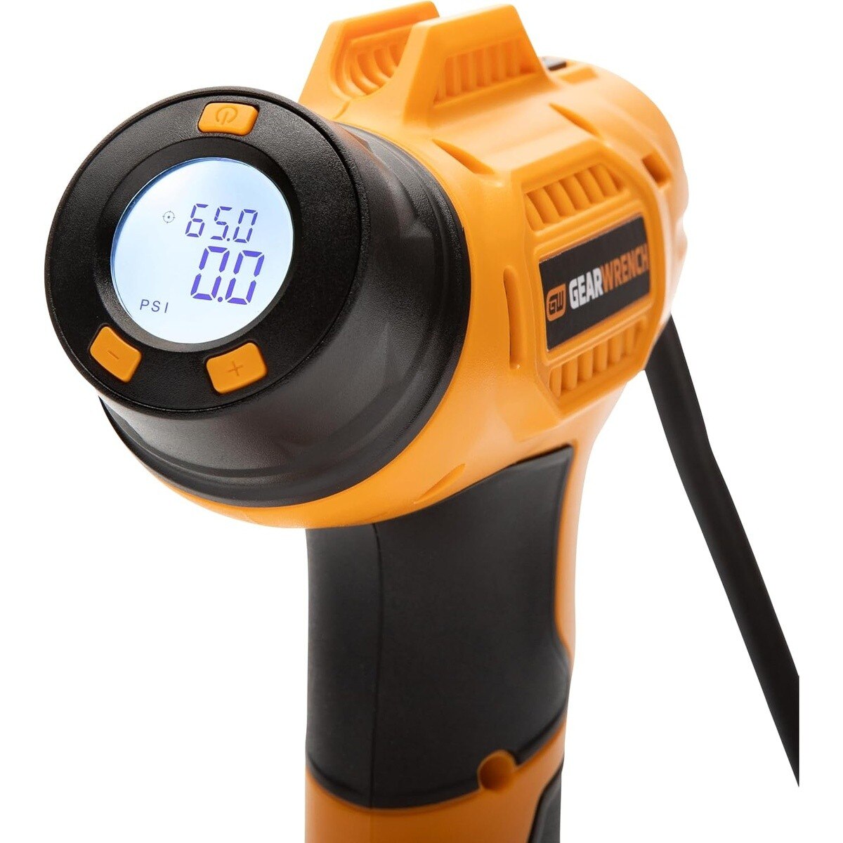 Gearwrench GWAIR160 20V Rechargeable 160 PSI Cordless Tire Inflator with Preset Auto Stop and LED Light 9.41 x 3.23 x 9.41" - 2