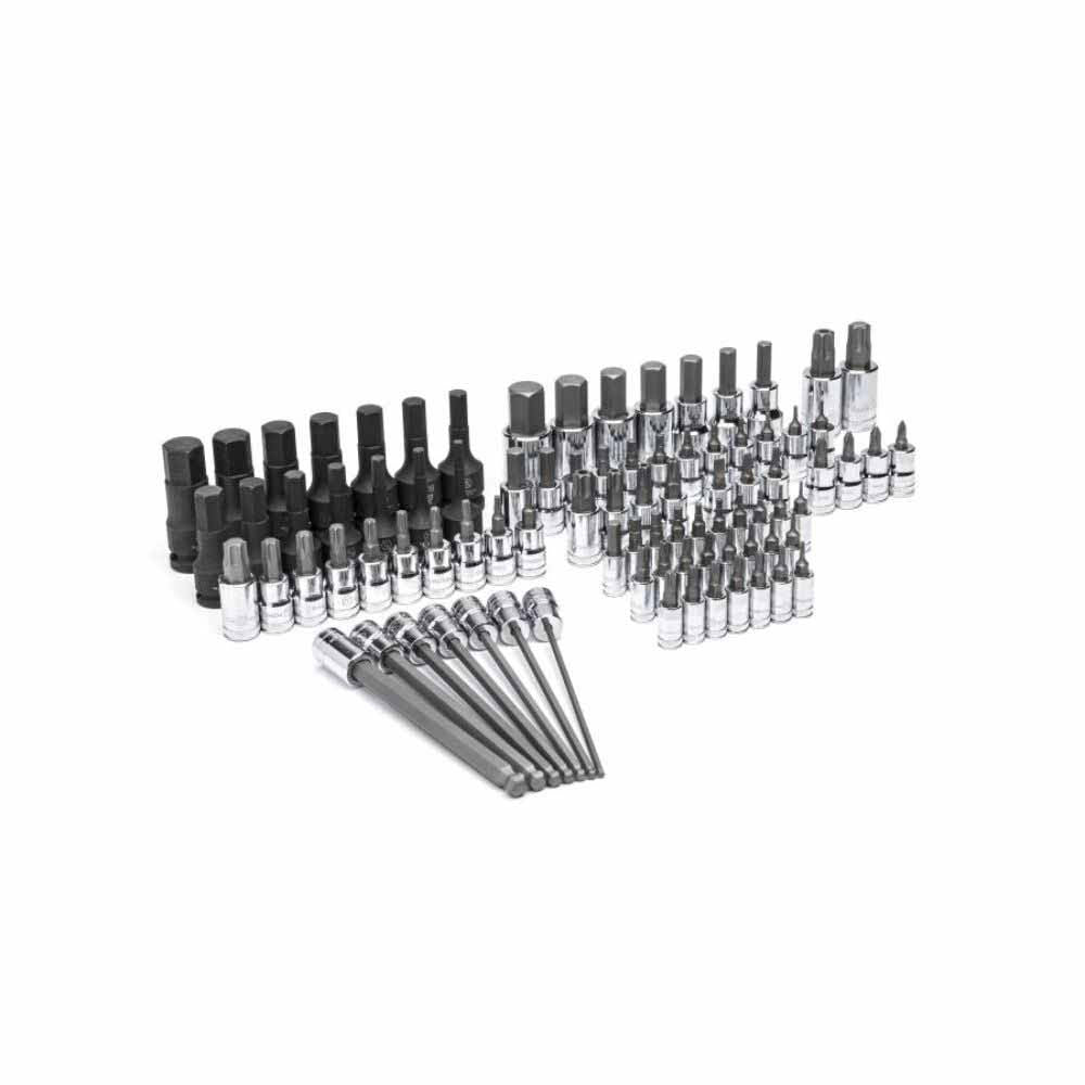 Gearwrench GWMSBSKCBSAE 88 Piece 1/4”, 3/8”, 1/2” Drive SAE Bit Socket Set in Foam Storage Tray - 4