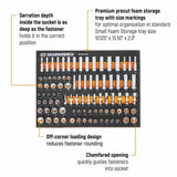 Gearwrench GWMSSKT14MM 89 Piece 1/4” Drive Master Metric Socket Set in Foam Storage Tray - 2