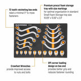 Gearwrench GWMSSRWMM 20 Piece Specialty Ratcheting Metric Wrench Set in Foam Storage Tray - 2