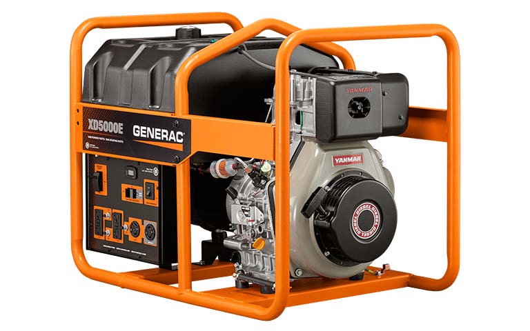 Generac 6864 XD5000E Diesel Portable Generator, CARB - 4