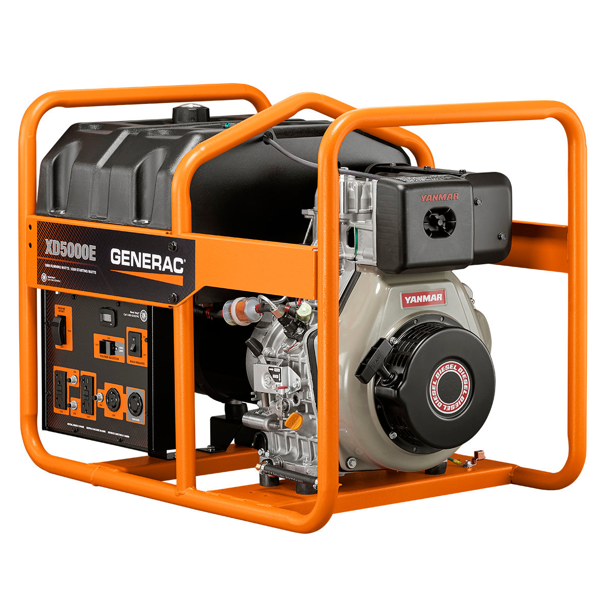 Generac 6864 XD5000E Diesel Portable Generator, CARB - 9