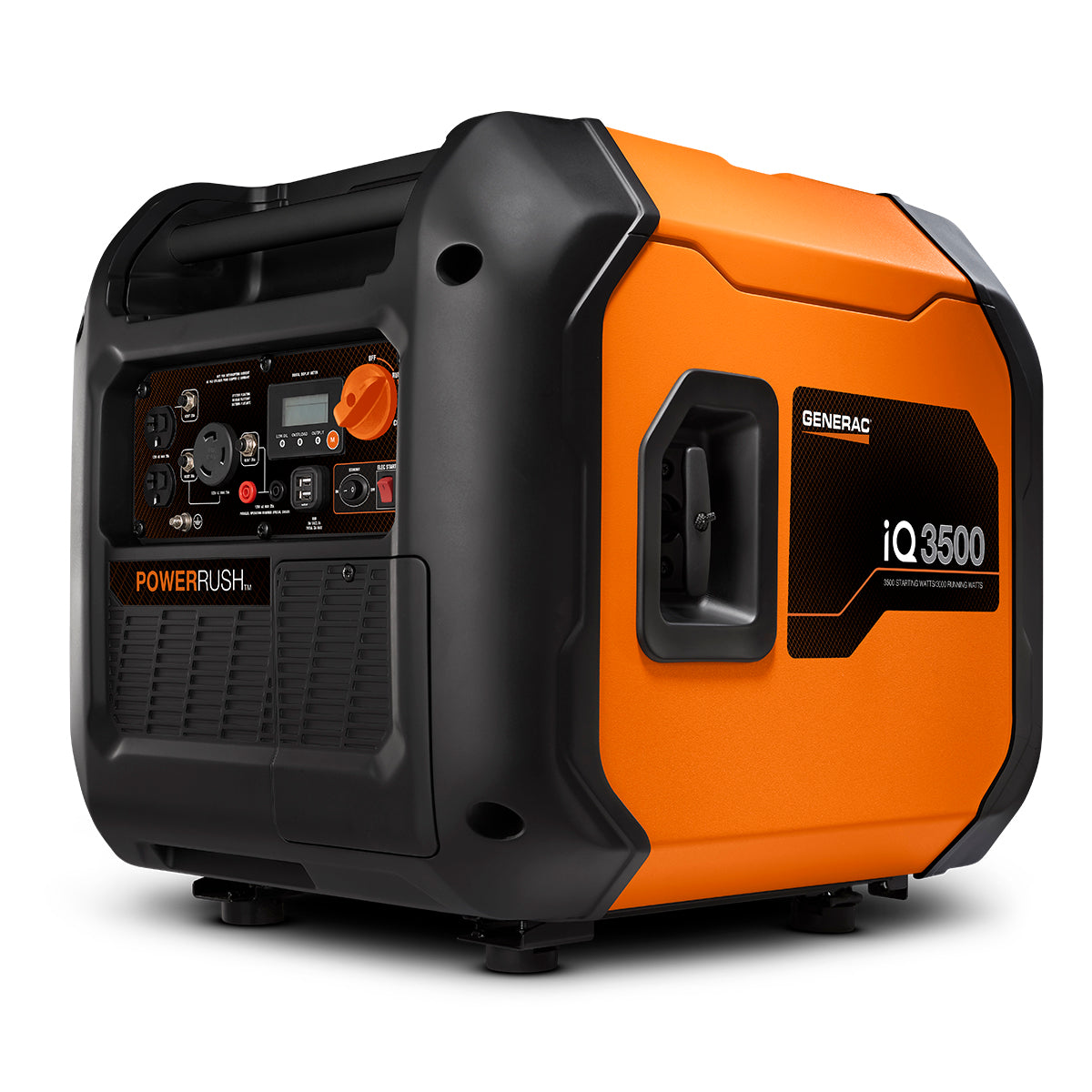 Generac 7127 Electric/Recoil Portable Generator, 3500 Surge Watts 120VAC Model iQ3500 Inverter - 2