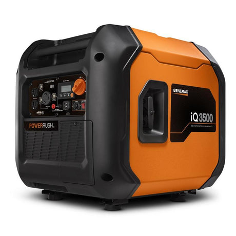 Generac 7127 Electric/Recoil Portable Generator, 3500 Surge Watts 120VAC Model iQ3500 Inverter