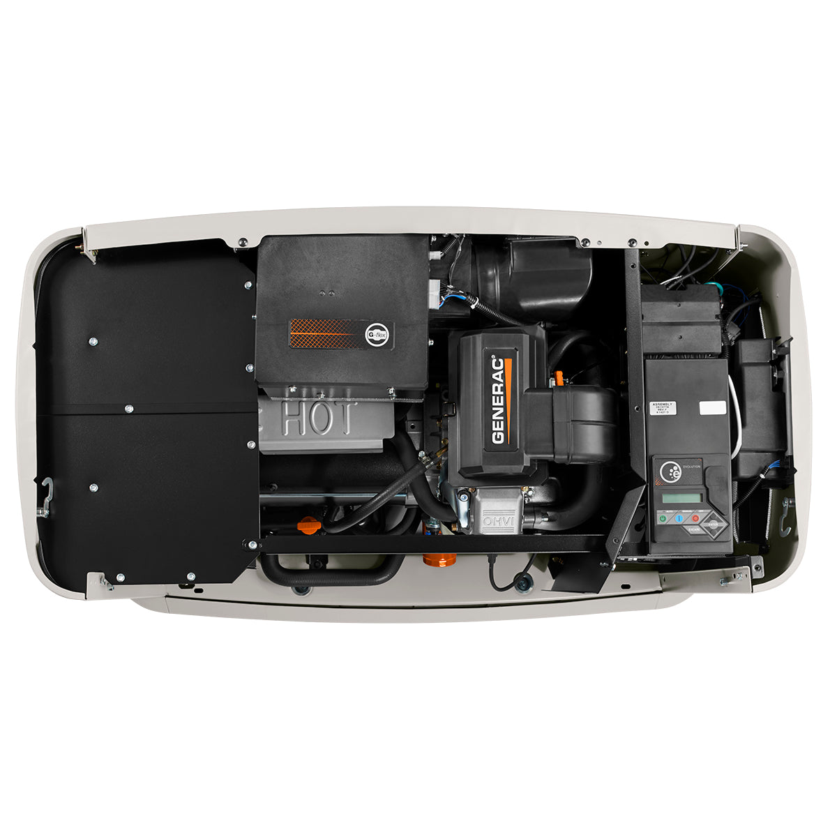 Generac 7163 7163 - EcoGen Series 15kW Air-Cooled Standby Generator with Wi-Fi - 4