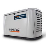 Generac 7257 10kW 240V 1 Phase Dual Fuel Air Cooled Home Standby Generator No Transfer Switch - 2