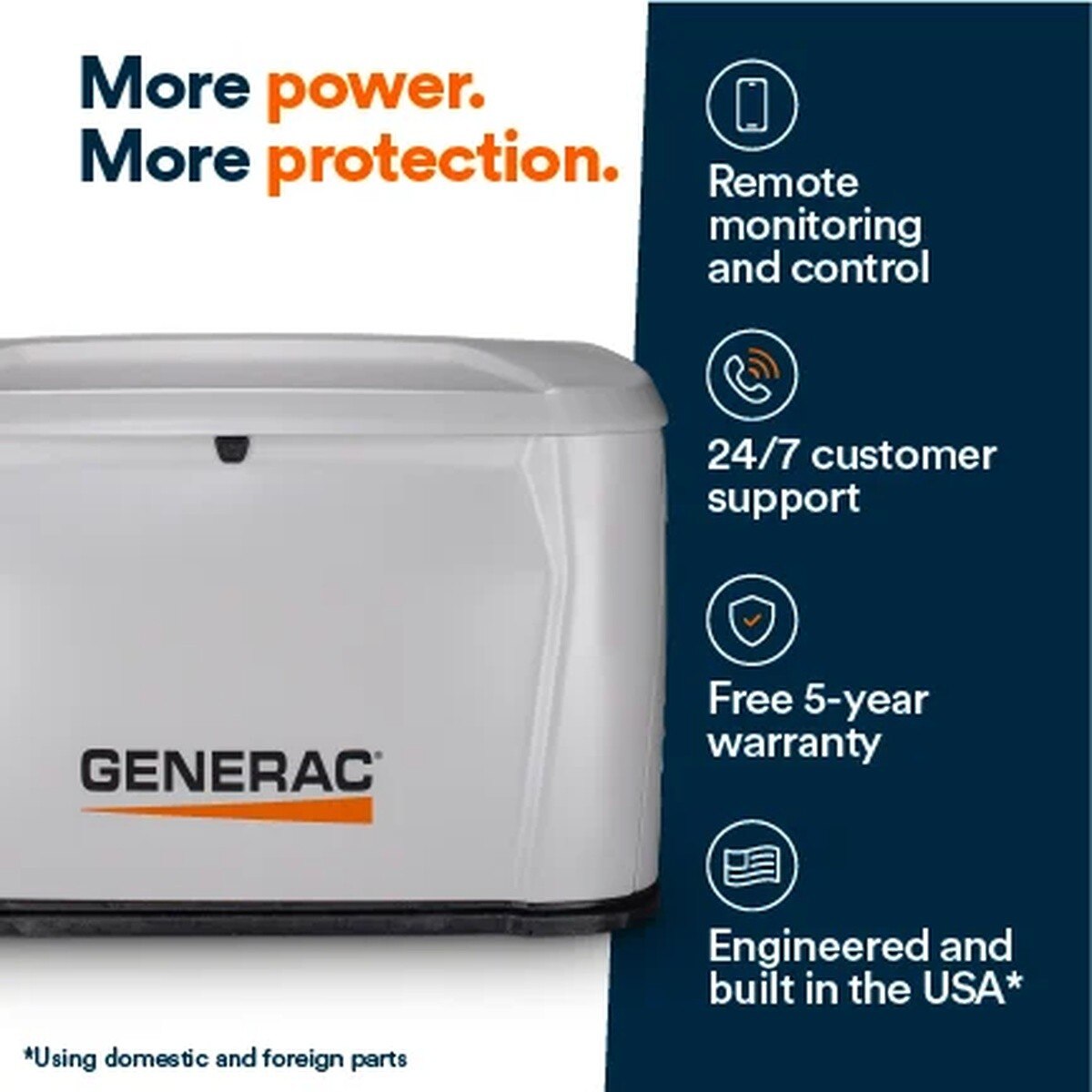 Generac 7327 26 kW Standby Generator 240V 1-Phase with Cellular Connectivity No Transfer Switch - 2