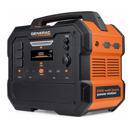 Generac 8026 2106Wh Portable Power Station with 1600W Output and Wireless Charging Pad