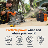 Generac 8026 2106Wh Portable Power Station with 1600W Output and Wireless Charging Pad - 4