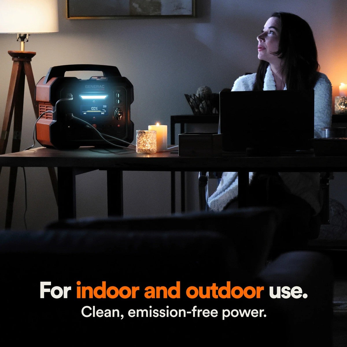 Generac 8026 2106Wh Portable Power Station with 1600W Output and Wireless Charging Pad - 7