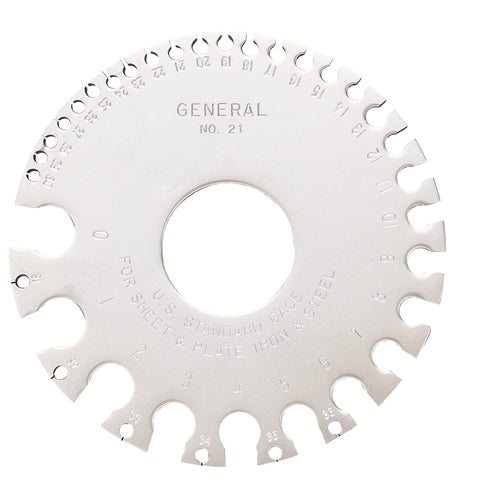 General Tool 21 U.S. Standard Sheet Metal Gage (Round)