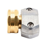 Gilmour 801014-1004 5/8 in. and 3/4 in. Brass Female Clamp Hose Repair Coupling (1 Pack)