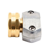 Gilmour 801014-1004 5/8 in. and 3/4 in. Brass Female Clamp Hose Repair Coupling (1 Pack) - 2