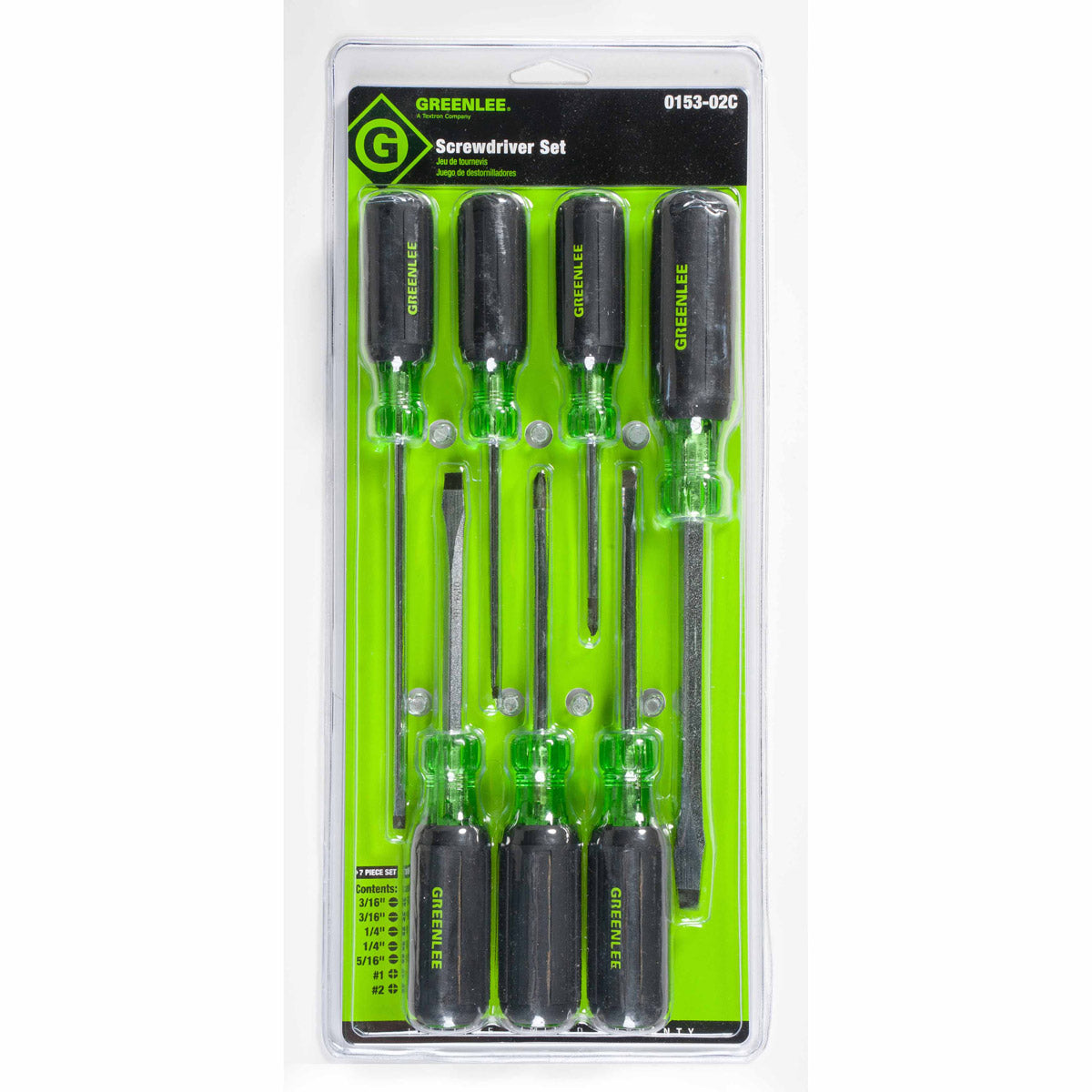 Greenlee 0153-02C 7-Piece Screwdriver Set - 2