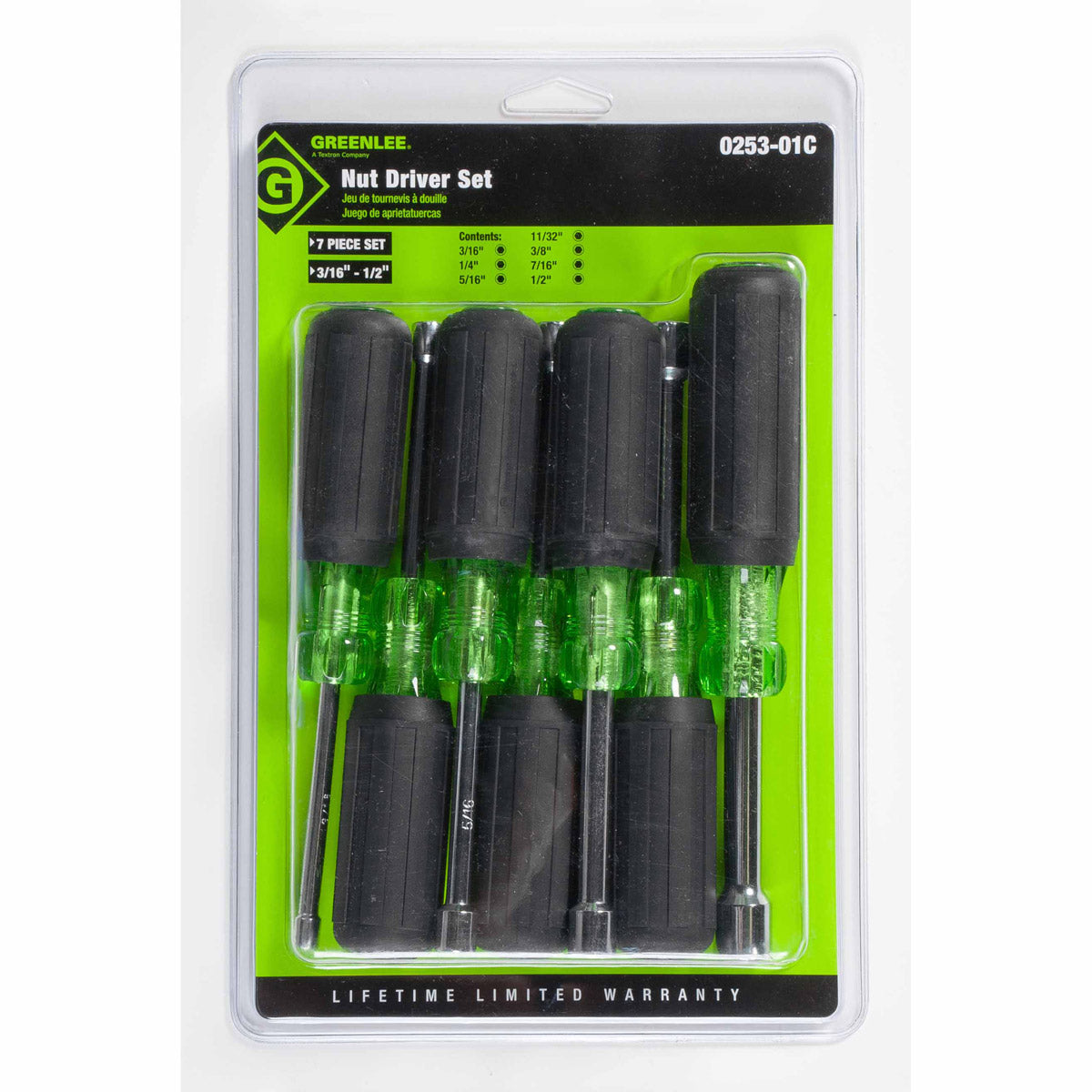 Greenlee 0253-01C 7 Piece Nut Driver Set - 2