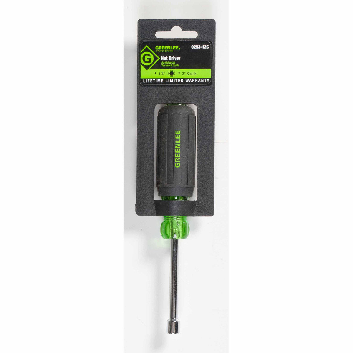 Greenlee 0253-12C Heavy-Duty Nut Driver 1/4" x 3" - 2