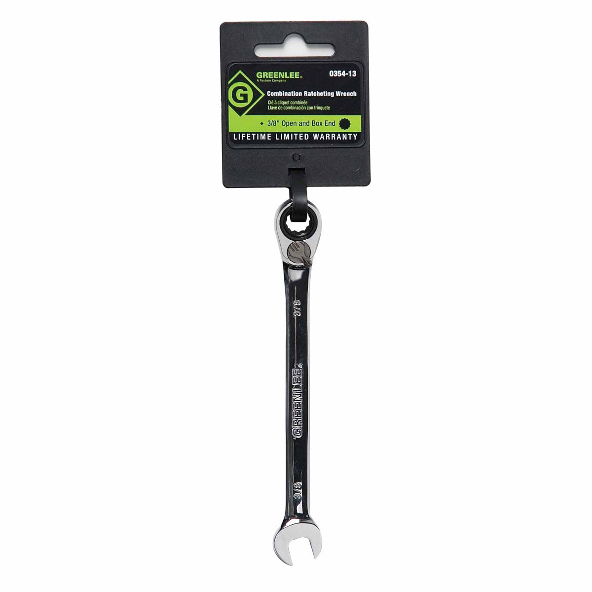 Greenlee 0354-13 Combination Ratcheting Wrench 3/8" - 2