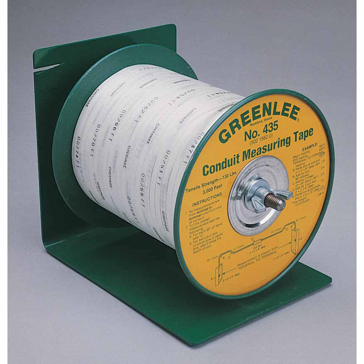 Greenlee 435 Conduit Measuring Tape 3000 ft x 3/16" - 2