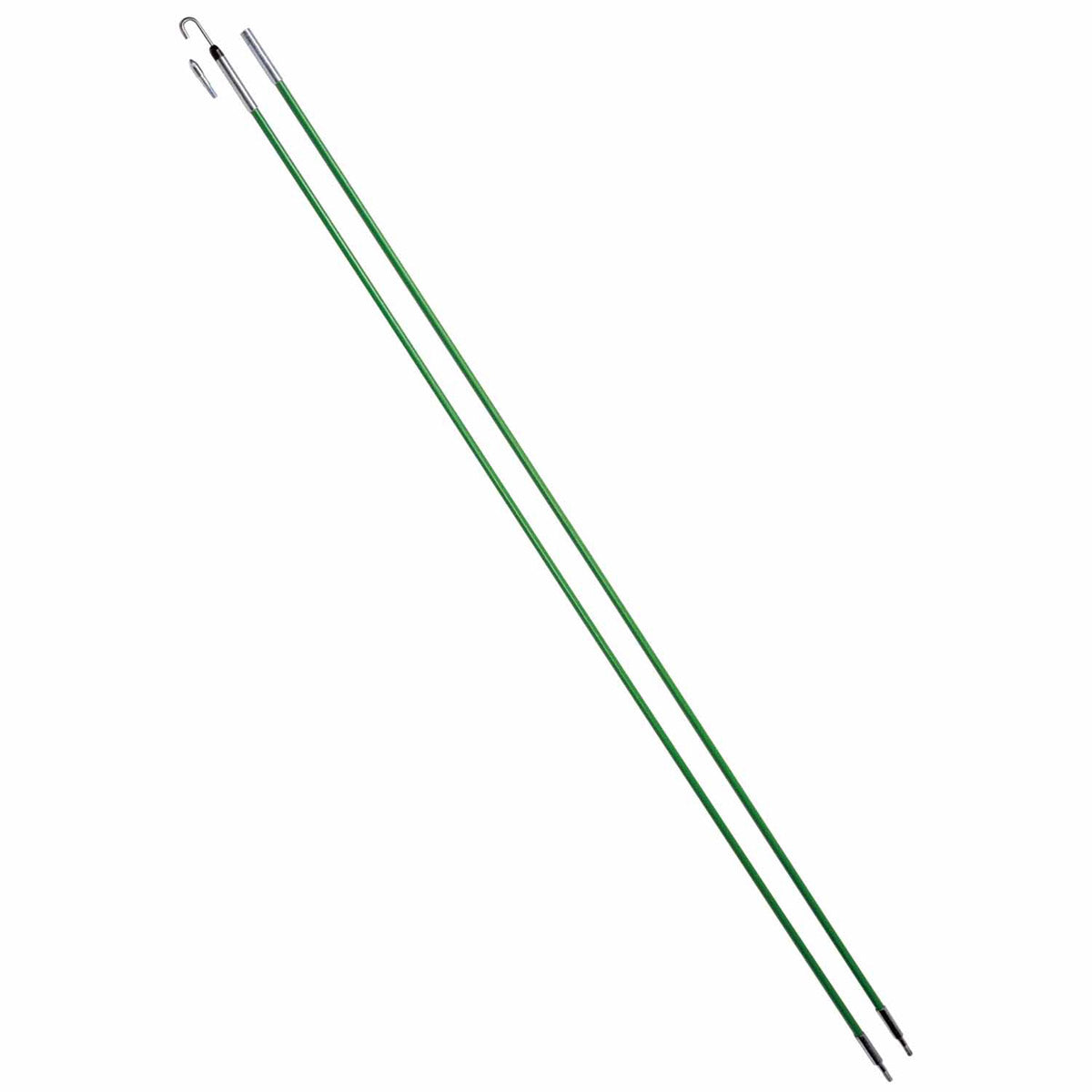 Greenlee 540-12 1/4" x 12' Fish Stix Kit with Bullet Nose and J Hook Threaded Tips - 10