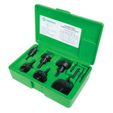 Greenlee 628 8 Piece Carbide Hole Cutter Kit, 7/8" - 2-1/2"