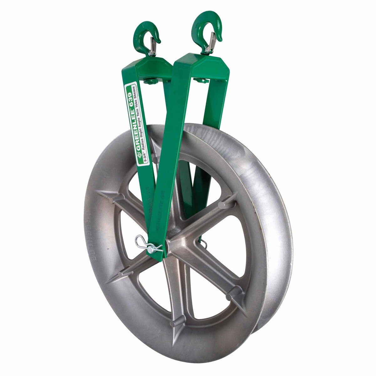 Greenlee 639 Right Angle Twin Yoke Sheave for Easy Tugger and Tugger - 3