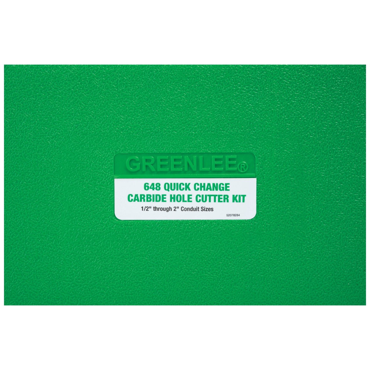 Greenlee 648 8 Piece Quick Change Carbide Hole Cutter Kit, 1/2" - 2-1/2" - 3