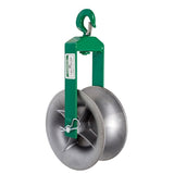 Greenlee 651 12" Hook-Type Sheave, 4000 lbs Capacity