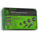 Greenlee 7235BB 1/2" - 1-1/4" Conduit Size Manual Slug-Buster Knockout Punch Kit - 7