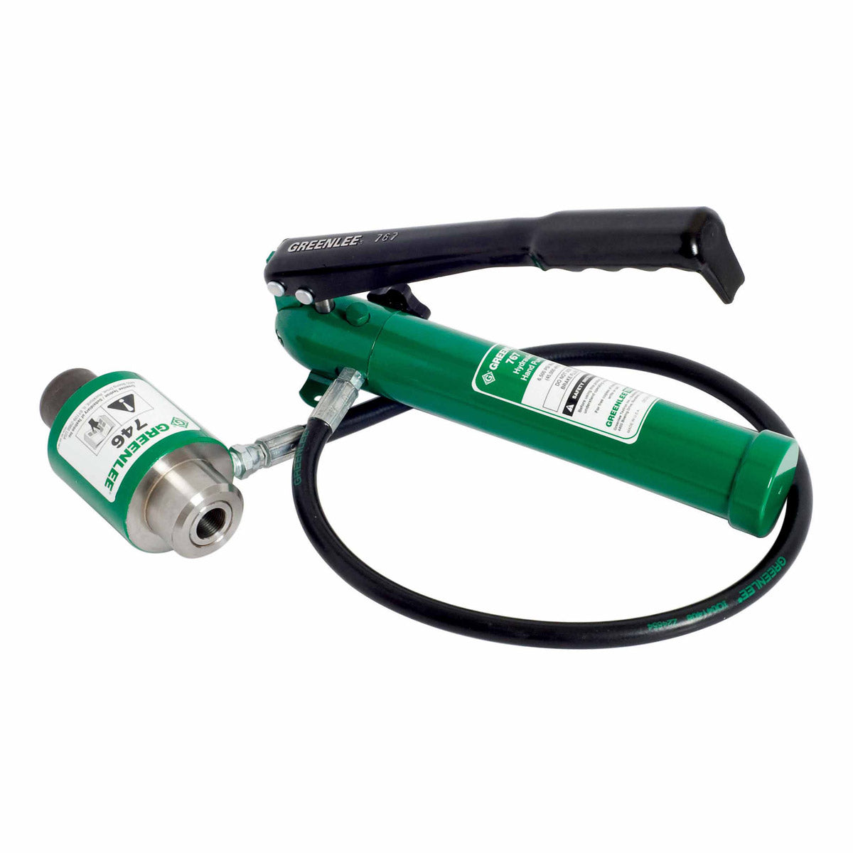 Greenlee 767 Rugged Steel Manual-Hand Operated Hydraulic Hand Pump, 13" x 4"x 4" - 2