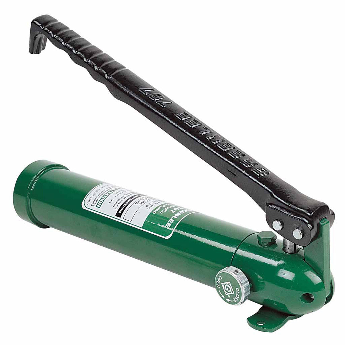 Greenlee 767 Rugged Steel Manual-Hand Operated Hydraulic Hand Pump, 13" x 4"x 4" - 3