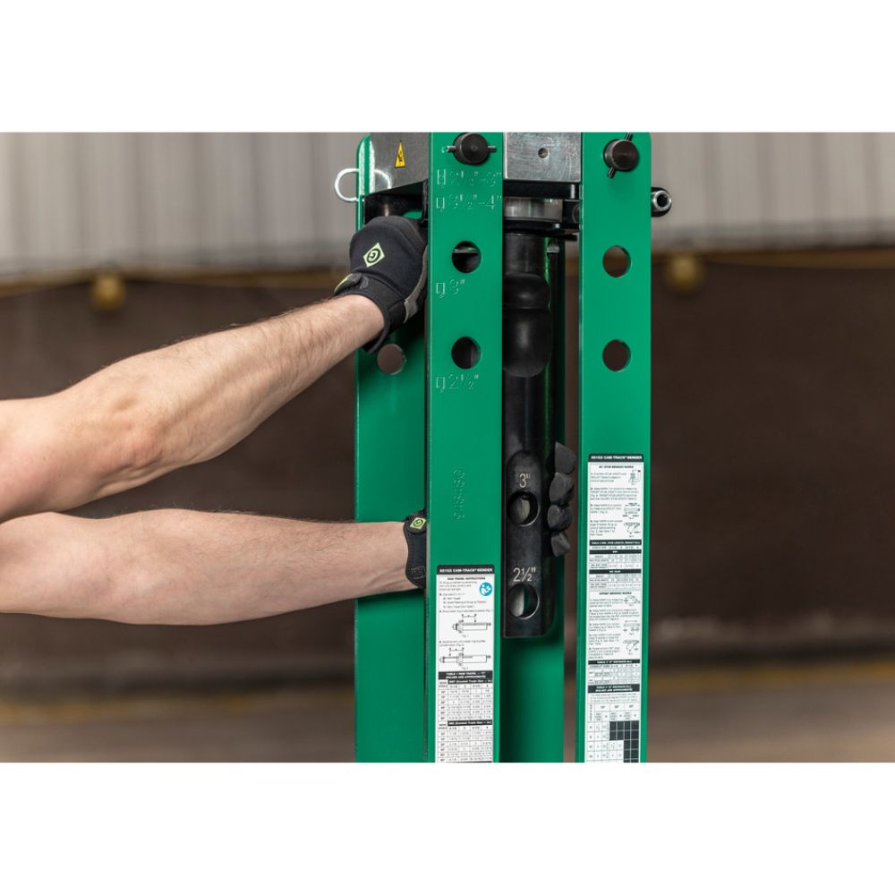 Greenlee 881GXDE980 Cam-Track Bender for 2-1/2", 3", and 4" with Hydraulic Pump - 6