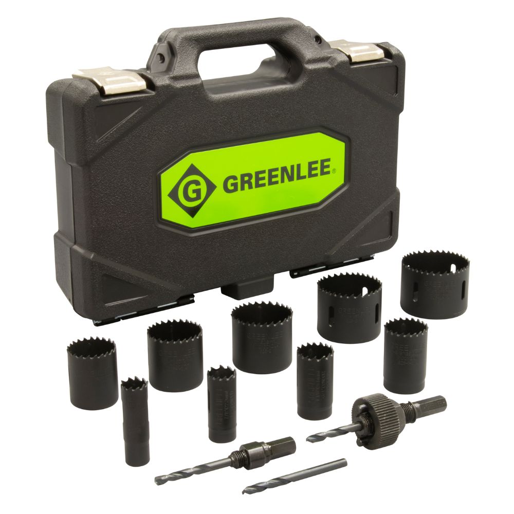 Greenlee 891 12-Piece Hole Saw Set with 3/4" - 2-1/2" Saws