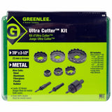 Greenlee 930 7/8 - 2-1/2" High Speed Steel Ultra Hole Saw Cutter Kit - 3